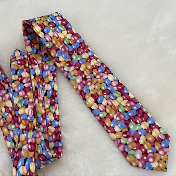 Wild Ties - Jelly Bean Mens Novelty Neck Tie Easter Christmas  Candy Fun Tie 🍭 - Picture 3 of 9